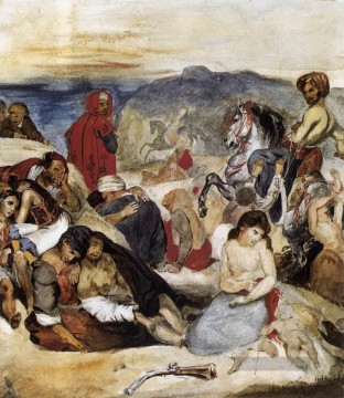  romantische Malerei - Das Massaker von Chios romantische Eugene Delacroix